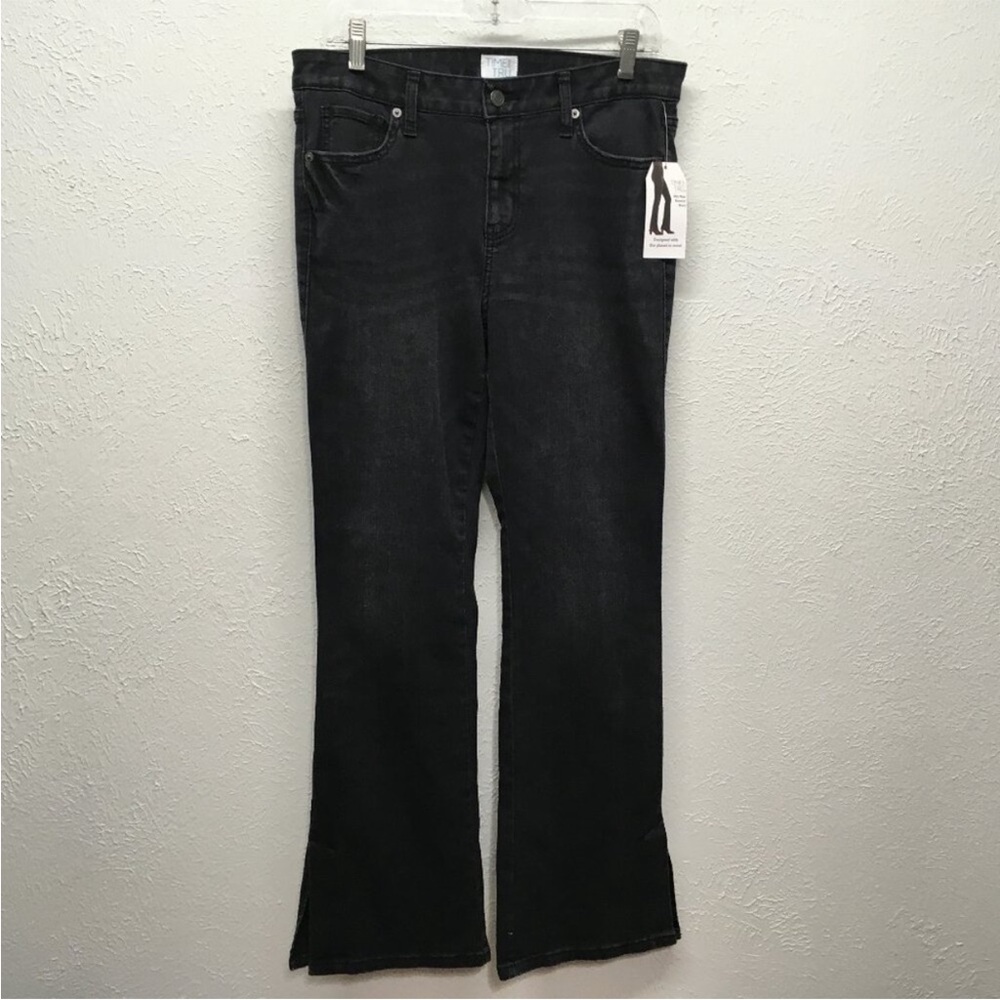 Time and Tru Women's Dark Gray Flare Jeans